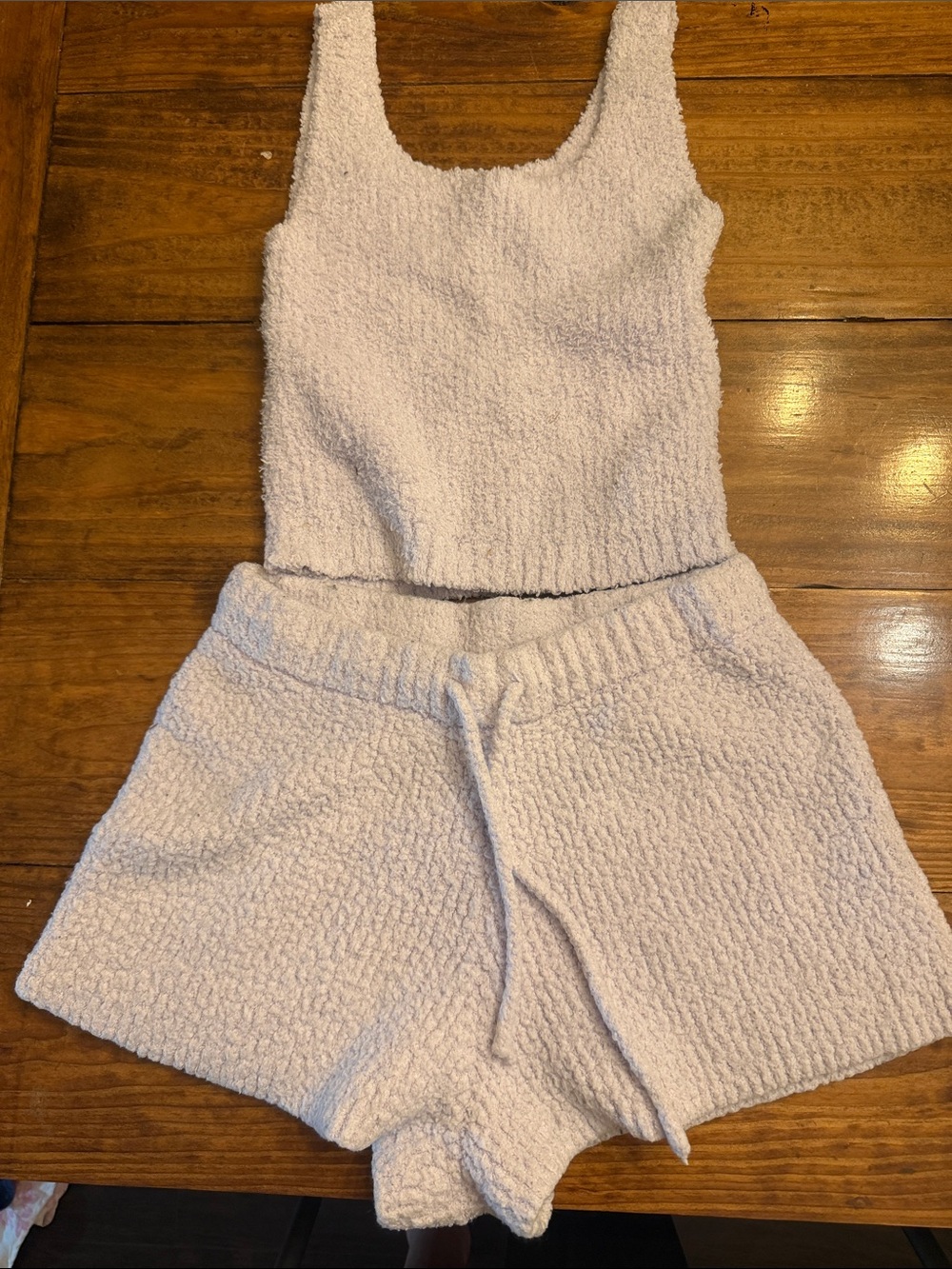 aerie Plush Tank & Shorts Set - lilac